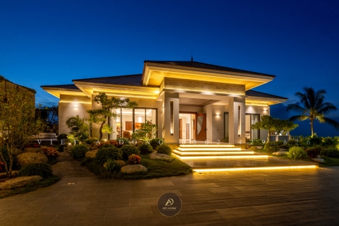 Thi công kiến trúc biệt thự gỗ óc chó tại Thái Bình - Anh Việt